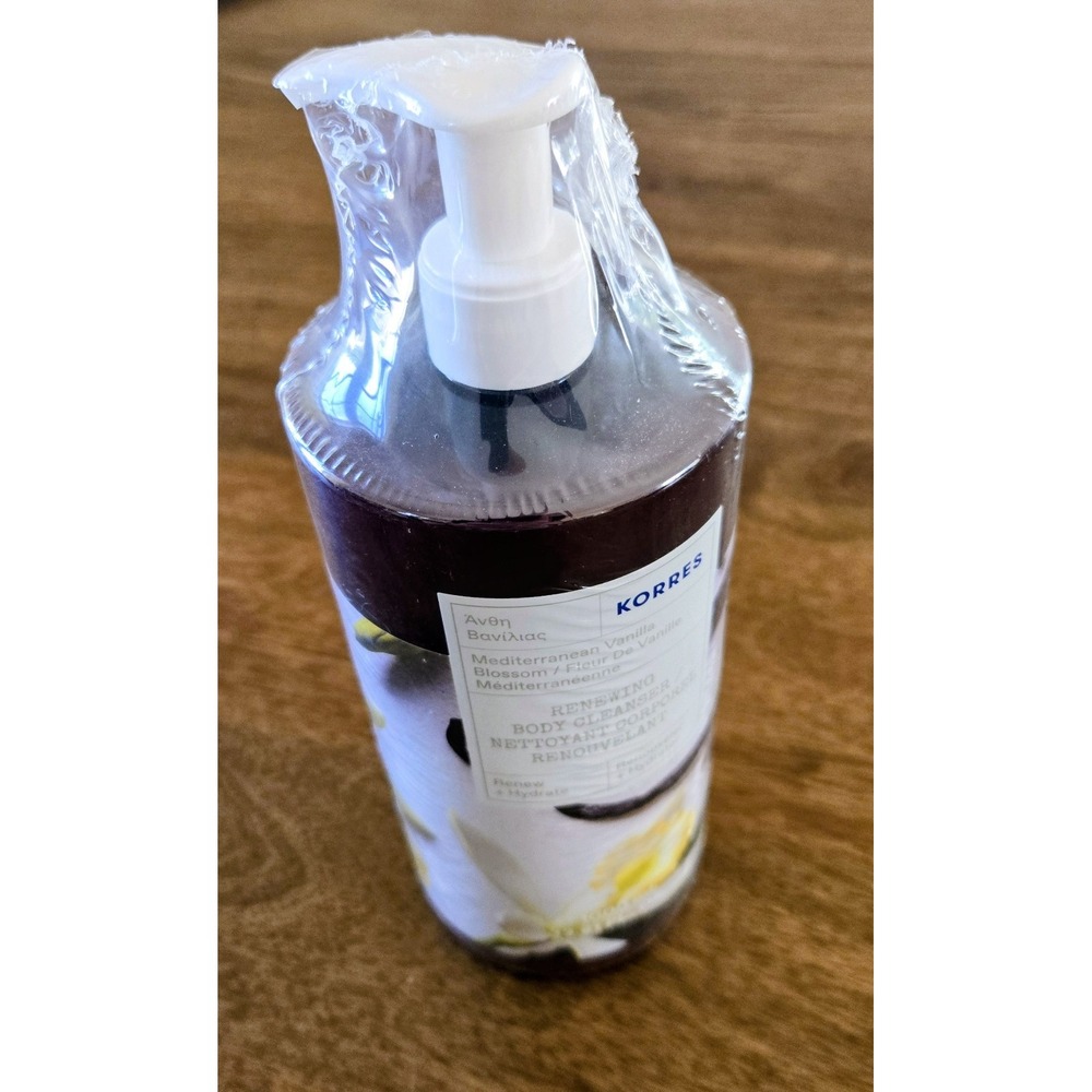 Korres Mediterranean Vanilla Renewing Body Cleanser - Large 33.81 oz. / 1000ml